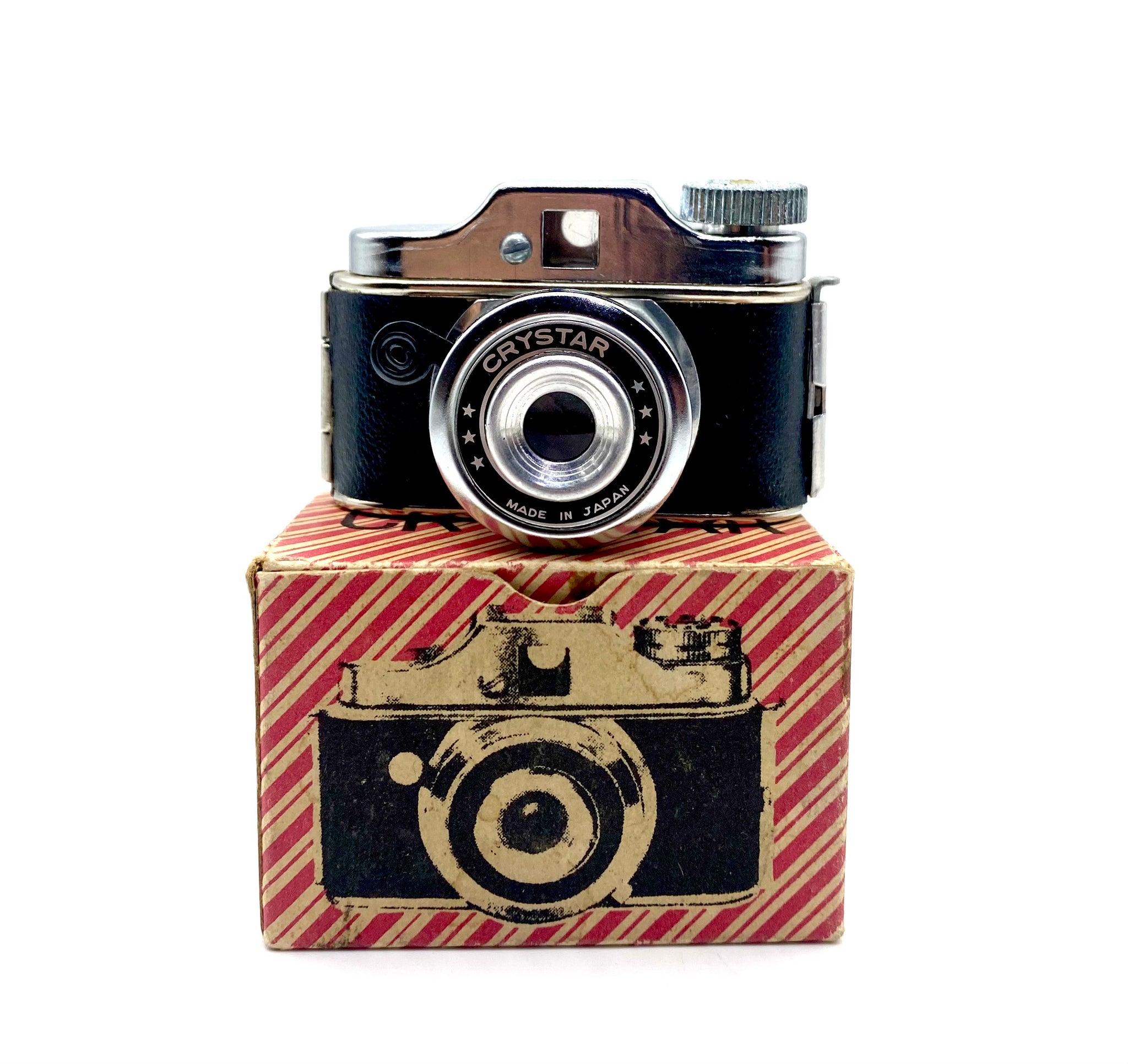 Vintage 1950's Miniature Crystar Spy Camera With original box. Made in –  Iapello Arts & Antiques