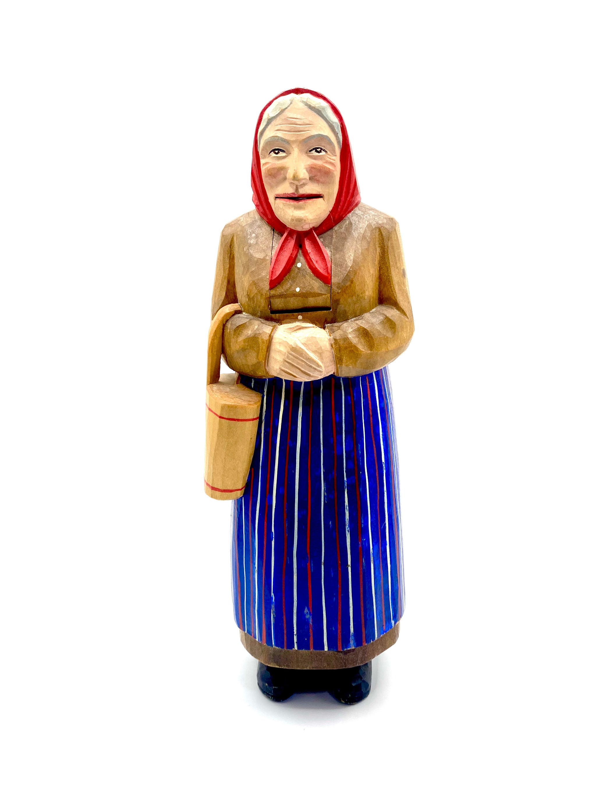 Vintage sold Lady Wooden Nutcracker